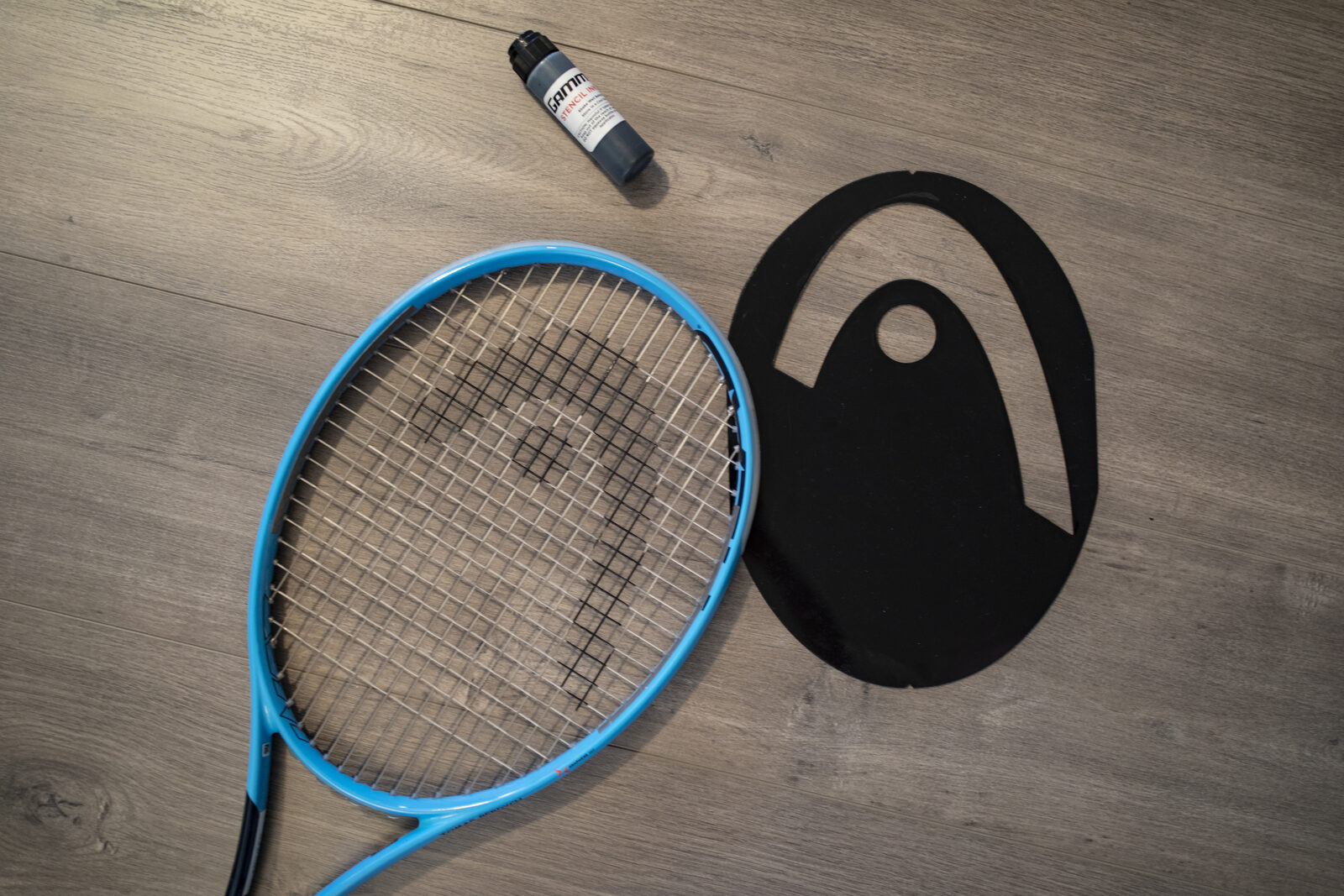 Grommet and stencil work