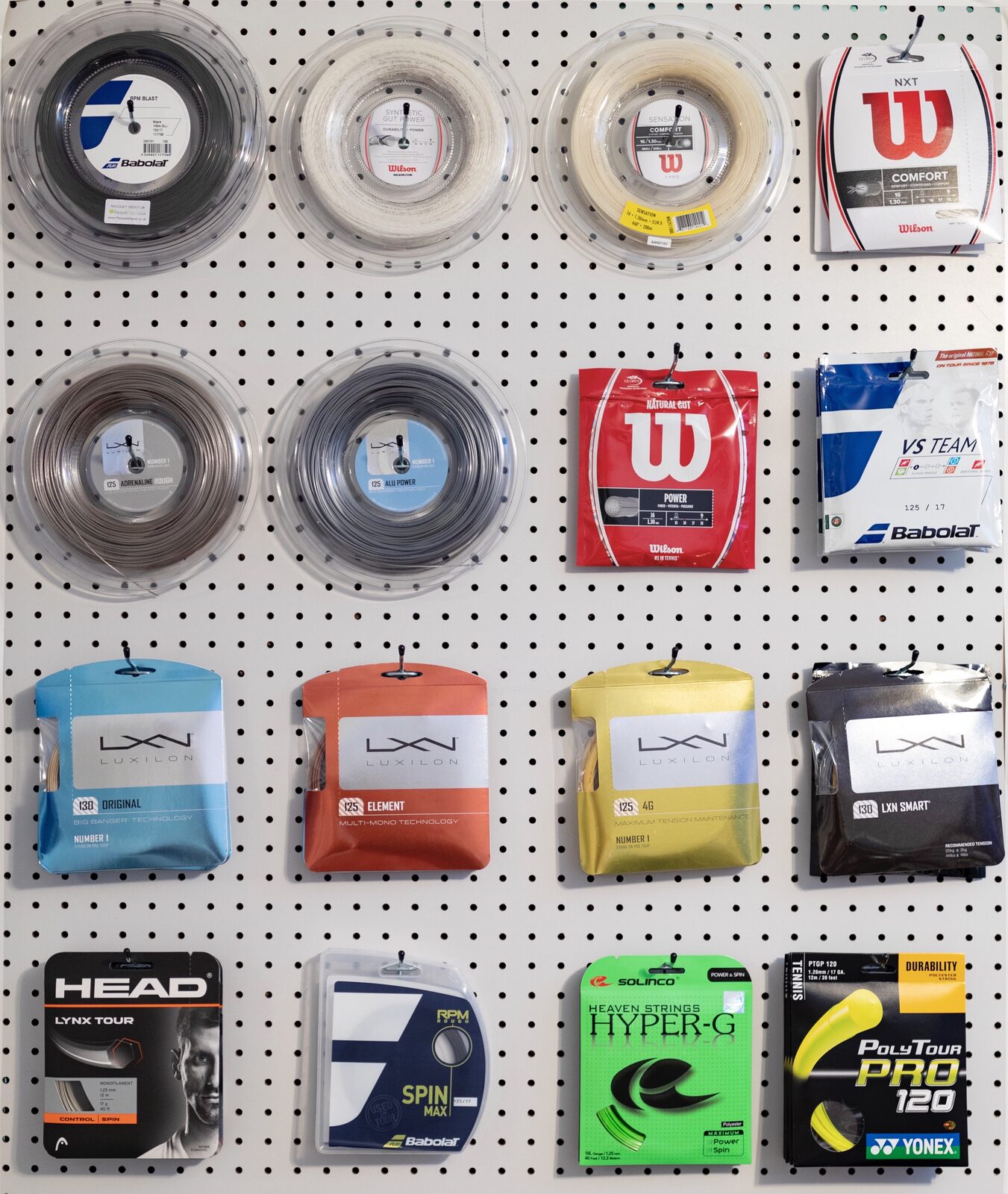 String selection wall